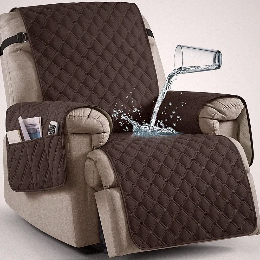 100% Waterproof Recliner Chair Covers, Non-Slip Reclining Covers for Recliner...
