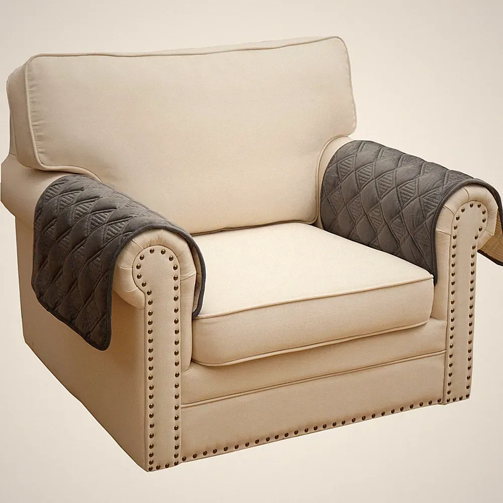 Chair Arm Covers,Couch Arm Cover for Sofa Recliner Armchair Cats Dogs,Non Sli...