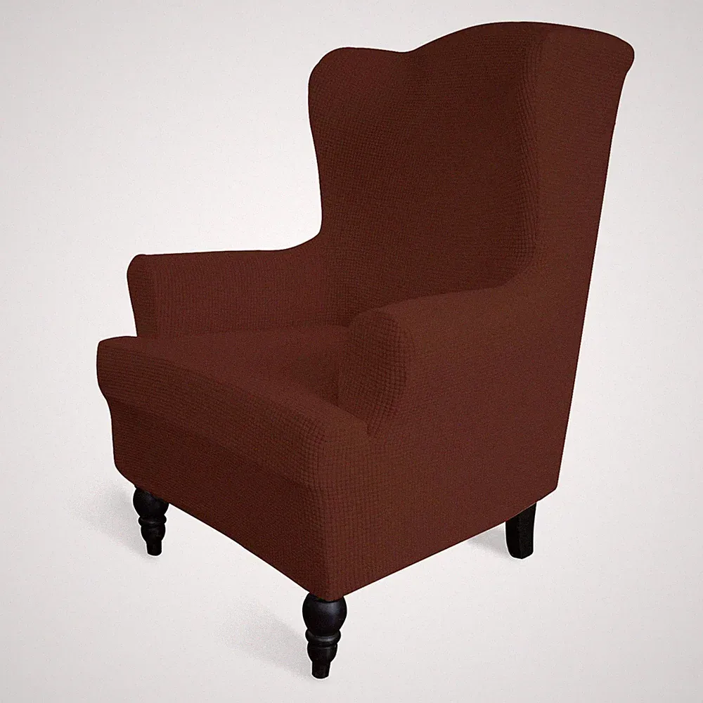 Easy-Going Stretch Wingback Chair Sofa Slipcover 1-Piece Sofa Cover Furniture Pr