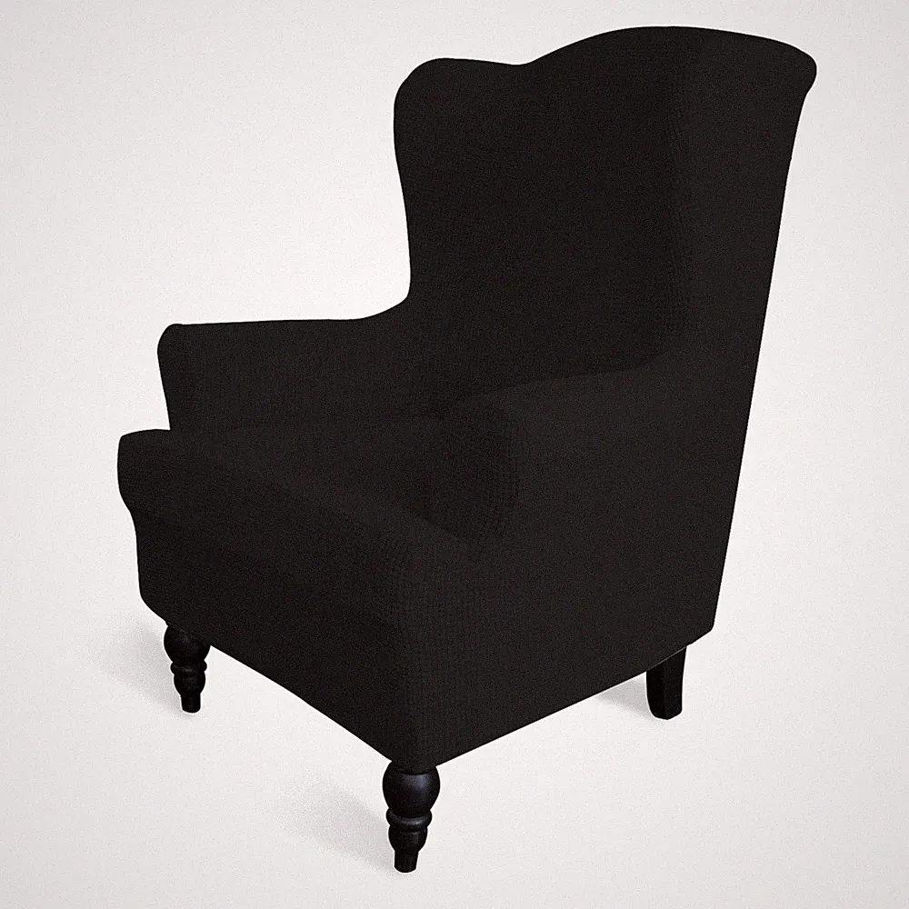 EasyGoing Stretch Wingback Chair Sofa Slipcover 1Piece Sofa Cover Furniture P...