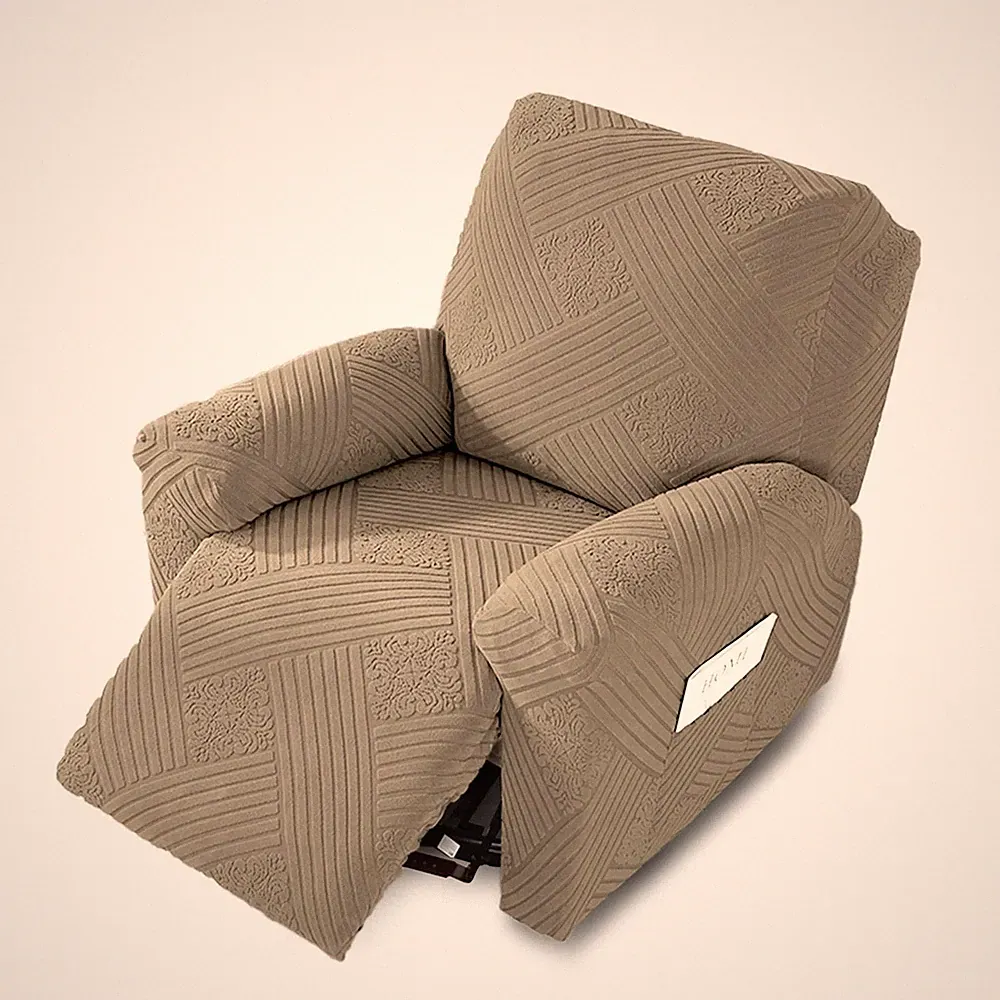 NORTHERN BROTHERS Recliner Chair Covers, Stretch Regular 1 Seat, Khaki