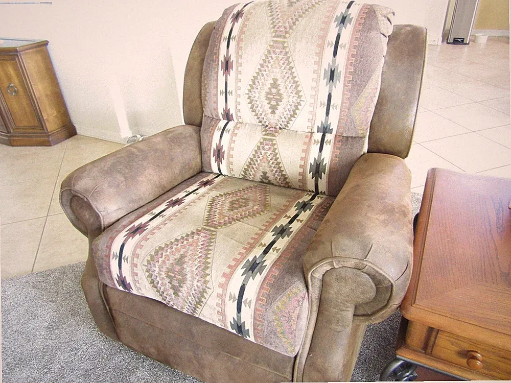 rocker recliner Brown chair