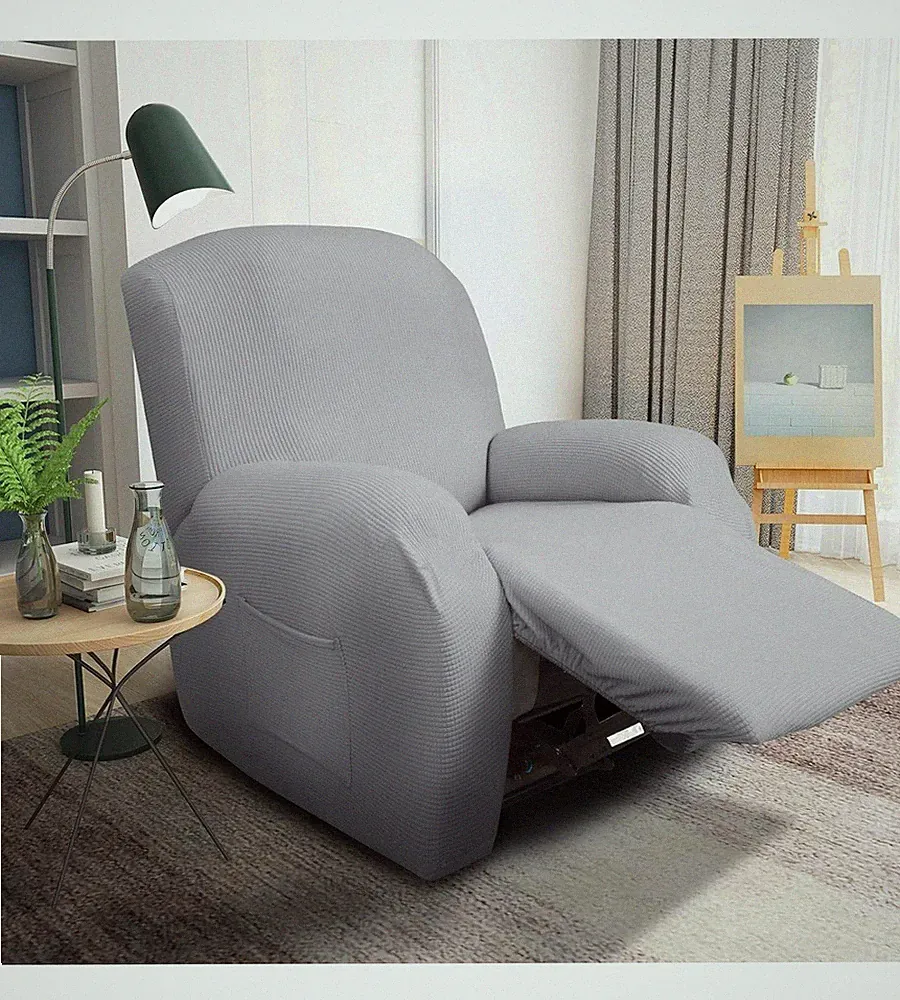 Super Stretch Recliner Chair Covers 4 Pieces Sofa Slipcover for Recliner