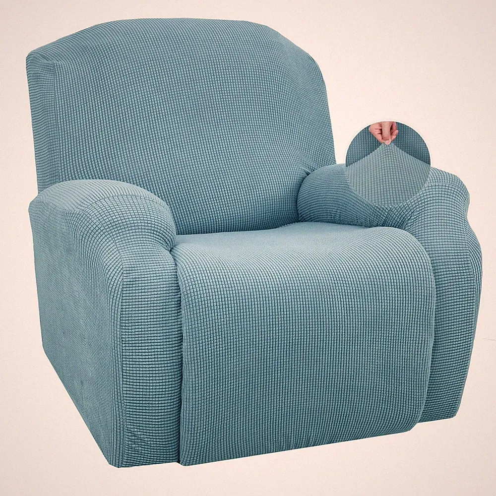 Super Stretch Recliner Chair Covers 4 Pieces Sofa Slipcover for Reclining Cha...