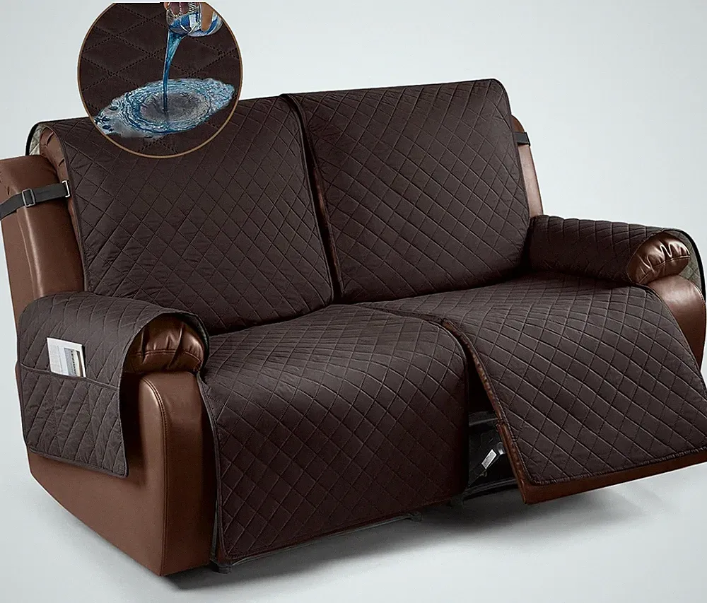Waterproof Loveseat Recliner Cover for Pets & Kids - Non-Slip Protector